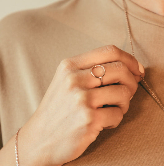 Golden Circle Ring - Hannah Maggs Collection - Grace & Ashes