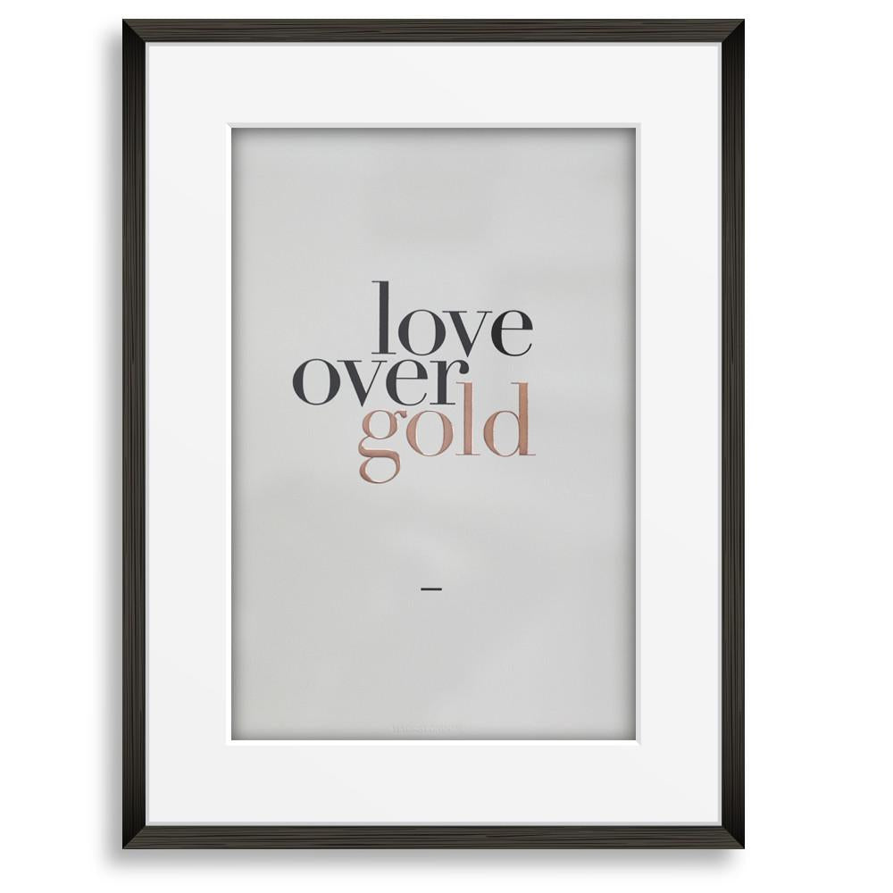 Love Over Gold Print