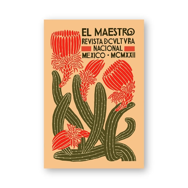 El Maestro Vintage Print